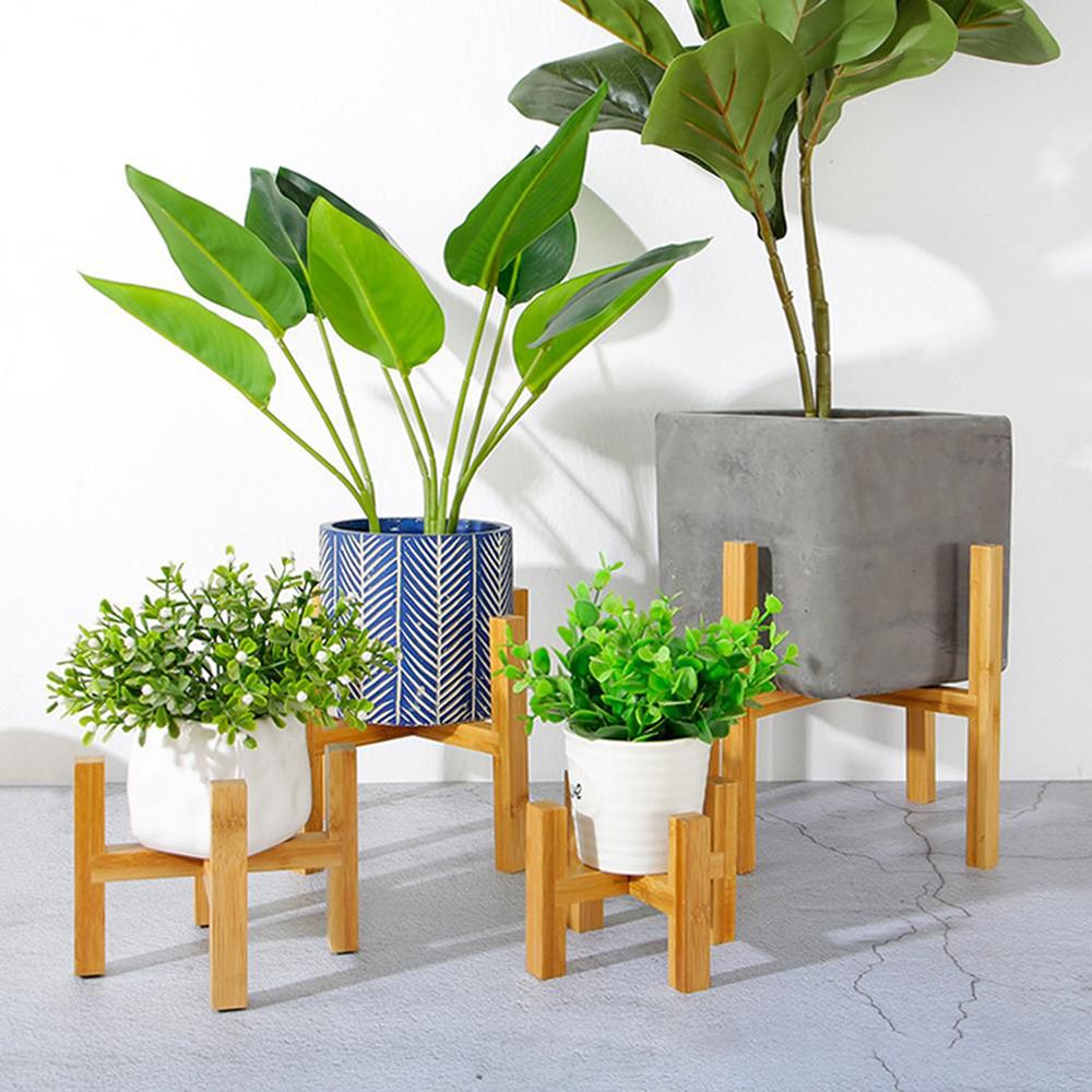 Bonsai Garden Display Stands - Бамбуковое украшение для дома и улицы,