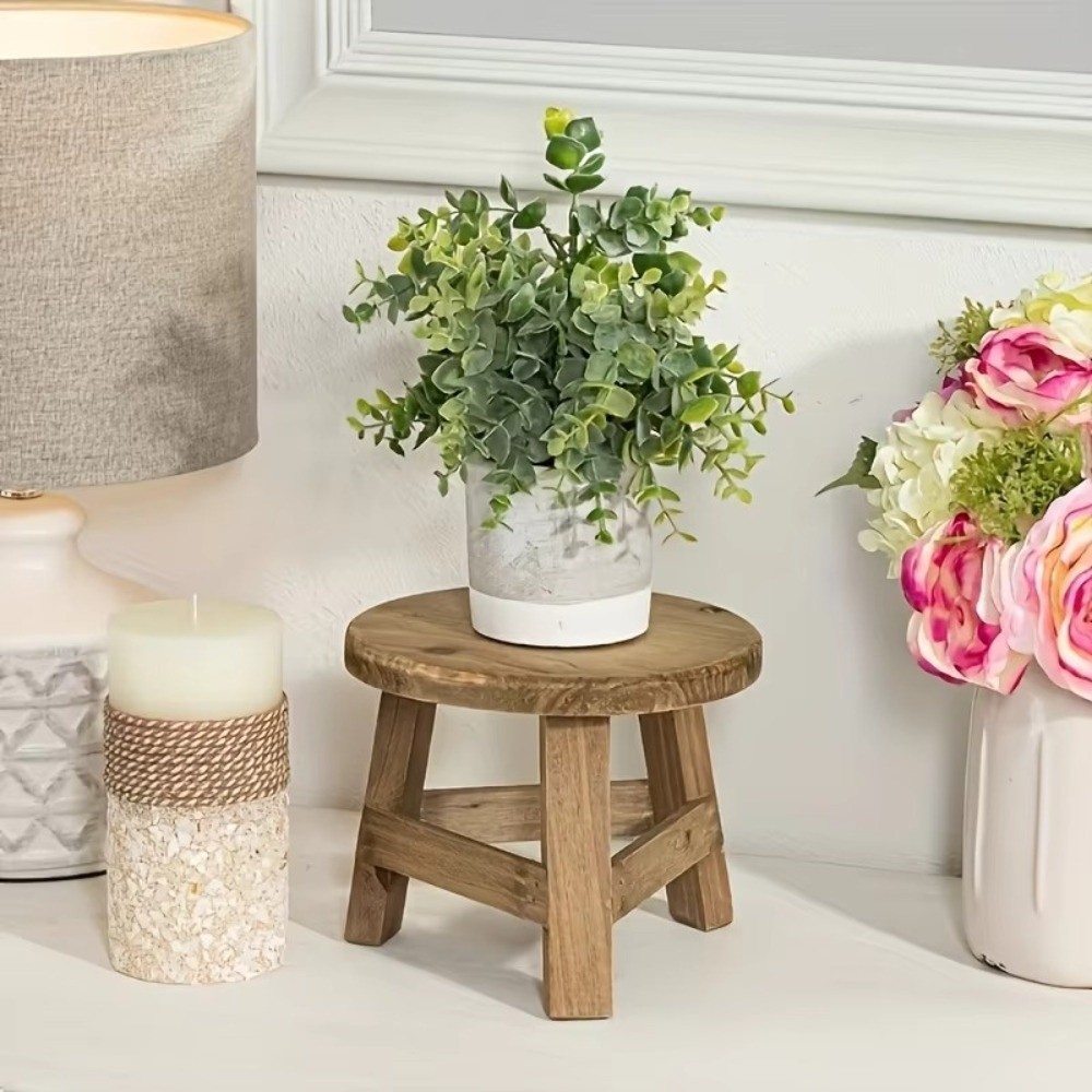 Bonsai Garden Display Stands - Мини-деревянный табурет, подставка для цветов, полка
