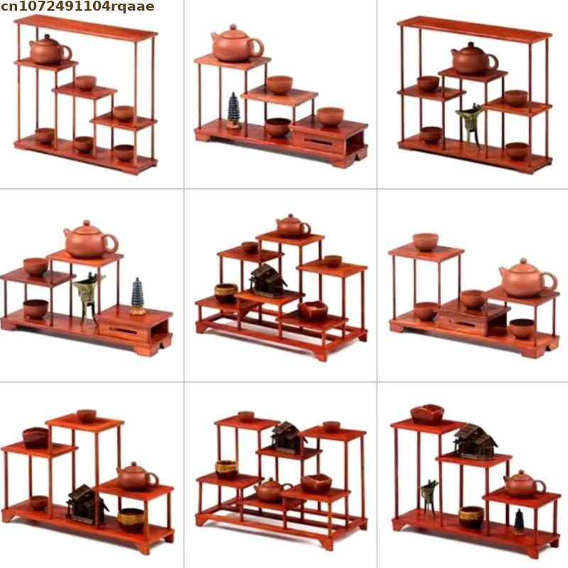 Bonsai Garden Display Stands - Деревянный держатель для цветочного горшка, растение,