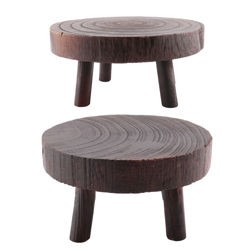 Bonsai Garden Display Stands - ABHU 2 шт. миниатюрные деревянные подставки