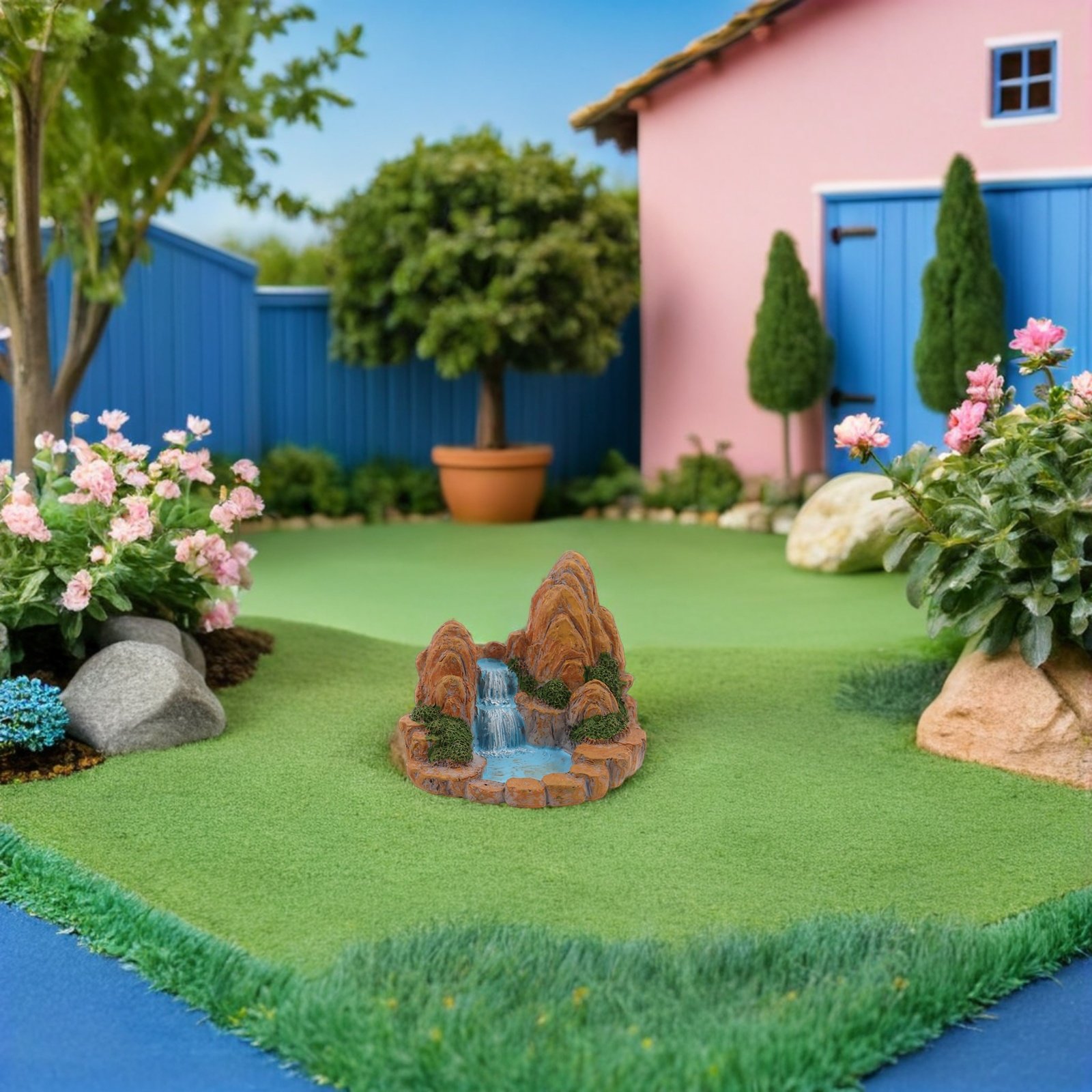 Bonsai Garden With Pond - 2 шт. миниатюрных фигурок для рокария