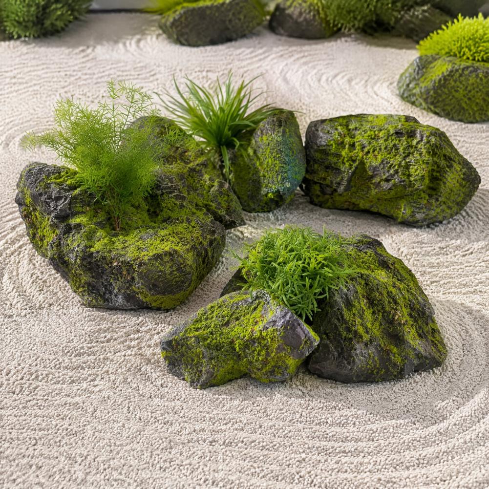 Искусственные камни из мха для – обзор и цена Bonsai Garden With Pond