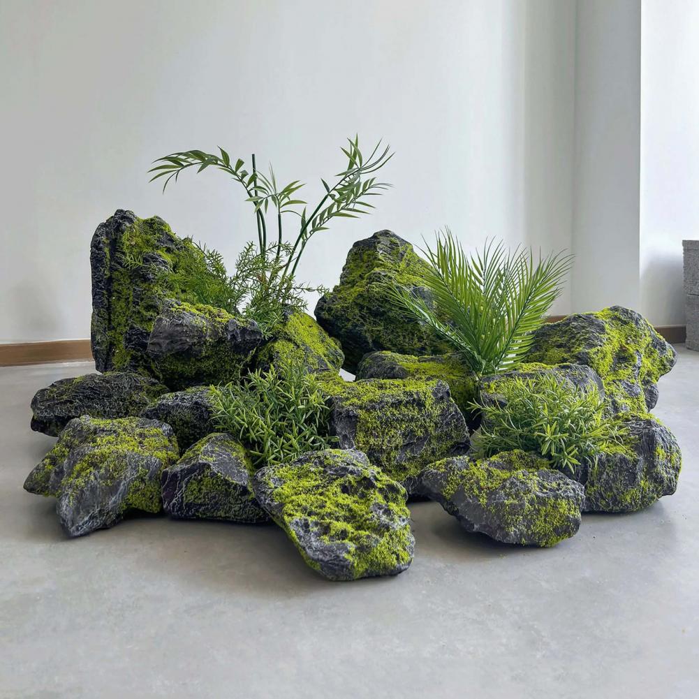 Искусственные камни из мха для – обзор и цена Bonsai Garden With Pond