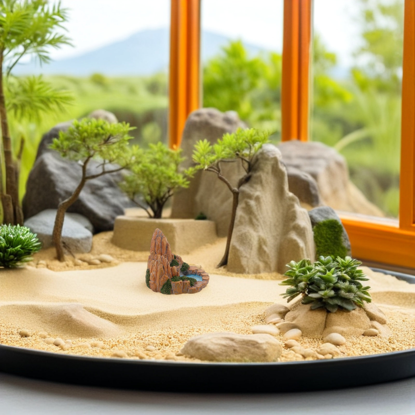 2 шт. миниатюрных фигурок из с – обзор и цена Bonsai Garden With Pond