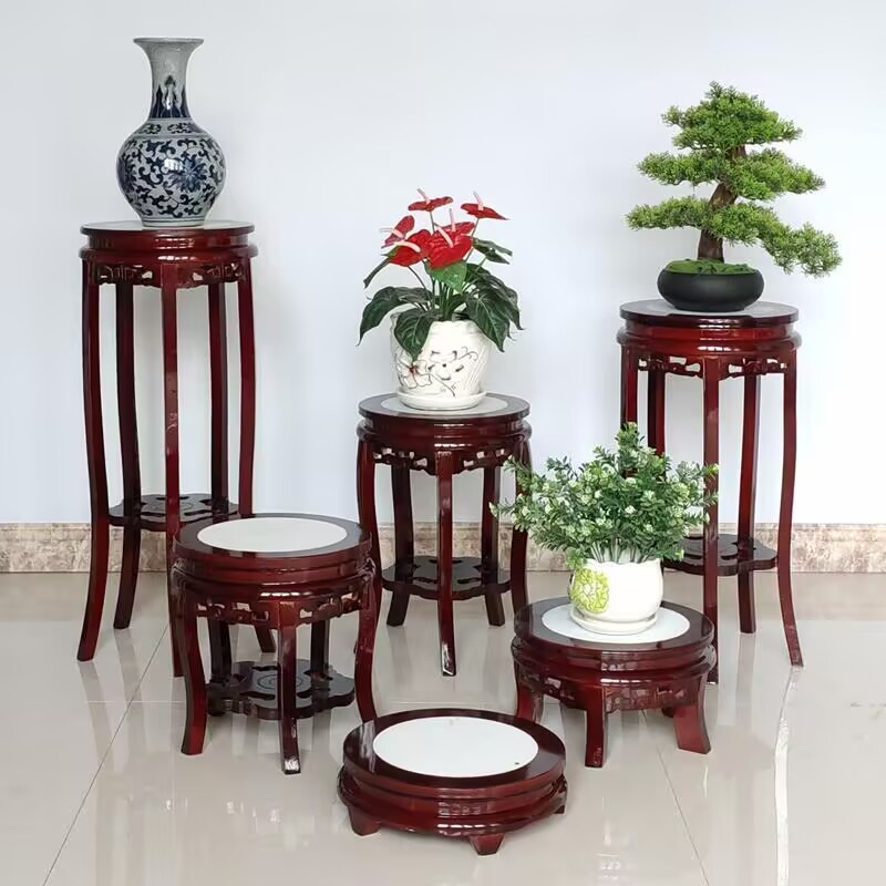 Круглый стол из черного дерева – обзор и цена Bonsai Garden Display Stands